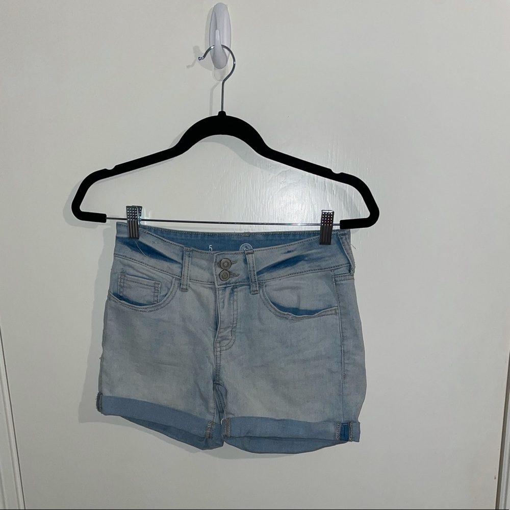 Light Wash Jean Shorts